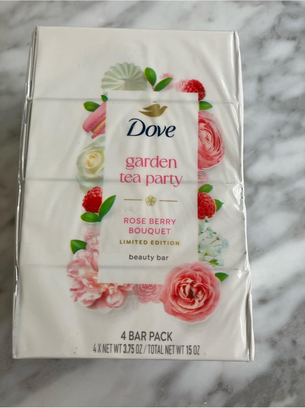 Limited Edition Dove Garden Tea Party Rose Berry Bouquet Beauty Bar